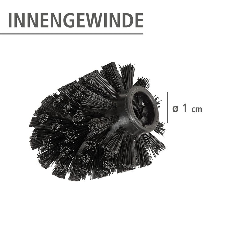 WENKO Set of 4 Toilet Brushes with Stainless Steel Handles