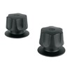 Foset MR-100M, Juego de 2 manerales hexagonales metálicos para regadera