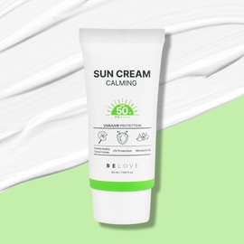 Be Love Calming Sun Cream 50ml SPF50+ PA++++ / Mild, non-irritating sunscreen, Cica Sunblock / 비러브 카밍 선크림 50ml SPF50+ PA++++ /순한 눈시림없는 자외선차단제 시카 선블록