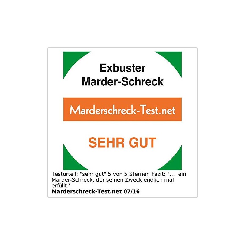 Exbuster Marten Deterrent House: Marten Free for Home, Garage, Stable,