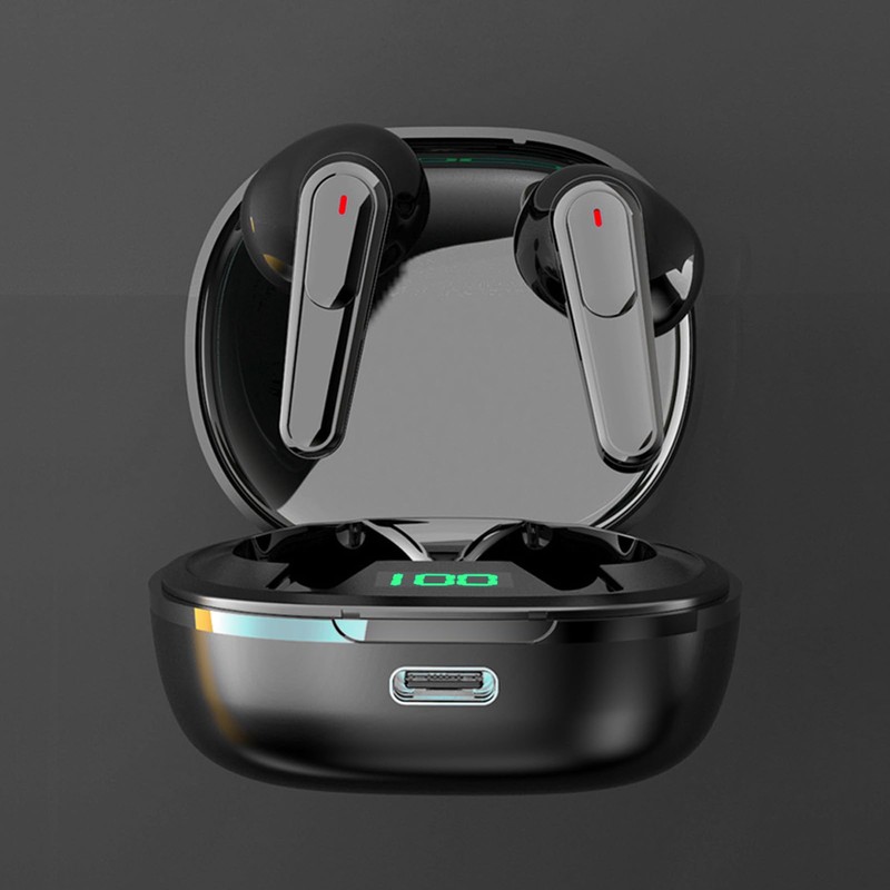 Voice Translator Earphones, Noise Cancellation, Real-time Translation Translator Device, Supports