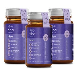 Idea Tiba X3 Concentración Y Memoria. Suplemento En Cápsulas