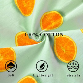 APRSEA Mens 100% Cotton Boxer Funny Lemon Printed Pajama Shorts Soft Men's Pajama Short Pants Funny Novelty Boxer Shorts 3 Pack L