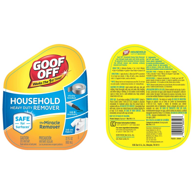 Goof Off FG659 Heavy Duty Remover, Trigger Spray, 22-Ounce …