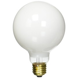 Bulbrite Incandescent G30 Medium Screw Base (E26) Light Bulb, 25 Watt, White