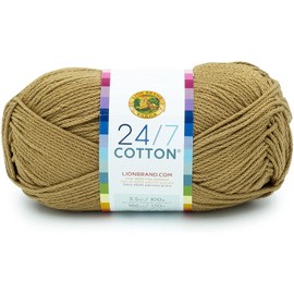 Lion Brand Yarn - 24/7 Cotton - 6 Skein Assortment (Olive Tree)
