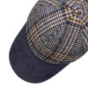 LIERYS Tweed Check Cap - 6 Panel Wool Cap -
