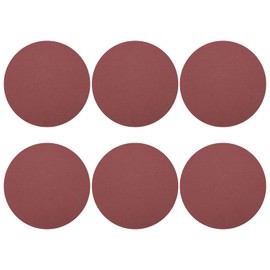 sourcing map 10 Pcs 230mm 9 Inch Sanding Discs, 120 Grit Hook and Loop Sandpaper, No-Hole Aluminum Oxide Orbital Sander Sandpaper for Woodworking Automotive Metal Polishing, Red