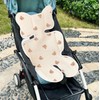 Soft Baby Stroller Seat Cushion Breathable Pure Cotton Infant Car