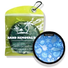 DIFENLUN Beach Sand Remover, Sand Scrubber Gloves, Family Kids, Summer Holiday Essentials, Honeymoon Accessories, Cruise Gear, Holiday Essentials, Talc and Fragrance Free（Seashells）