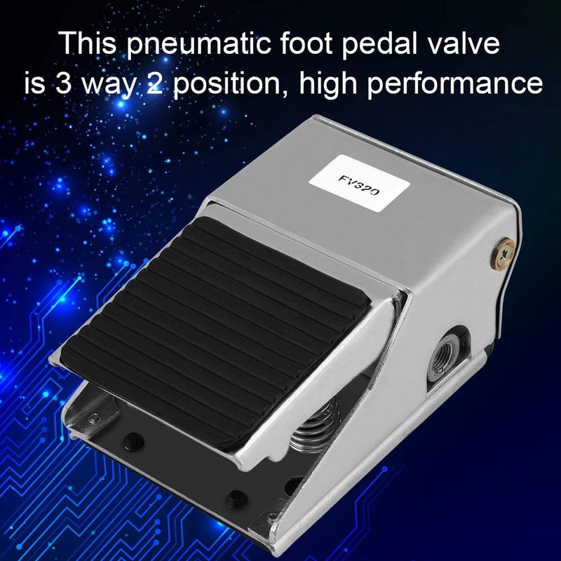 Pneumatic Foot Pedal Valve, FV-320 G1/4 Threaded 3 Way 2