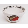 Rainbow Decors Simply Red Fat Robin Christmas Pudding Ceramic Decorated