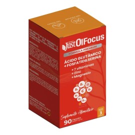 Justolfocus 90 Cápsulas De Glutamina + 7 Vitaminas Sabor Sin Sabor