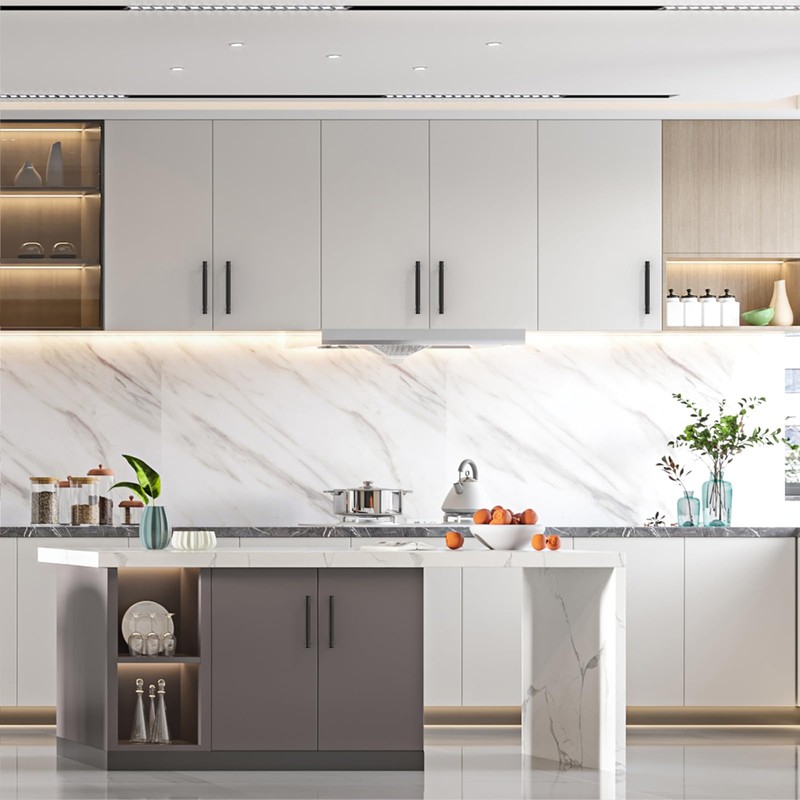 Asidrama 10 Pack 5 Inch(128mm) Matte Black Cabinet Pulls Knurled