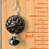 Black Dahlia Flower Dangle Earrings Bloom Jewelry Earrings for Women