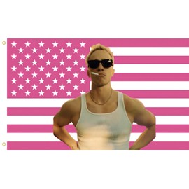 Rafe Cameron pink American Flag 3x5 Ft Outdoor Indoor,Drew USA Starky Tapestry Wall Hanging for Bedroom Living Room Dorm Home Decor