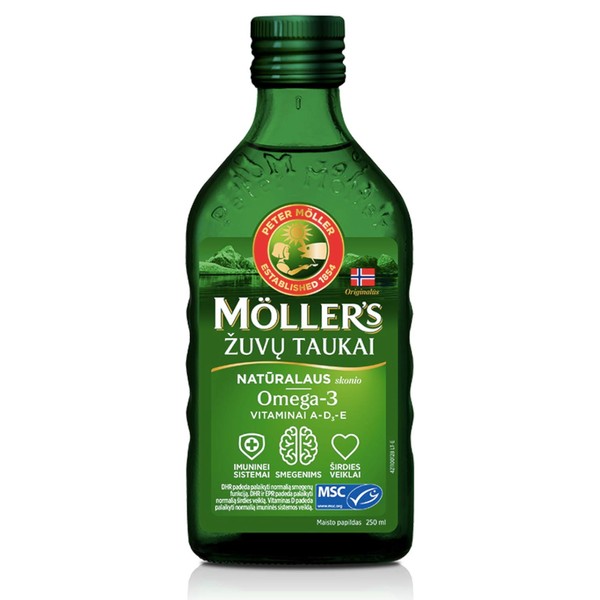 Möller's Omega-3 Cod Liver Oil Natural (250 ml)