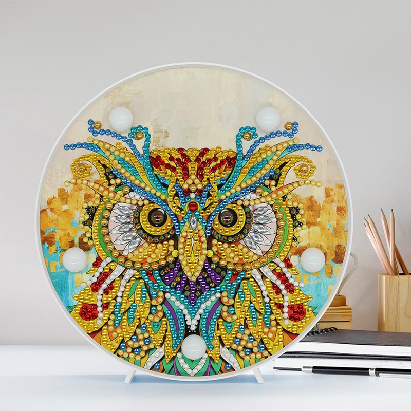 Diamond Painting Decoration Light LED Hand Made Decorative Night Lamp