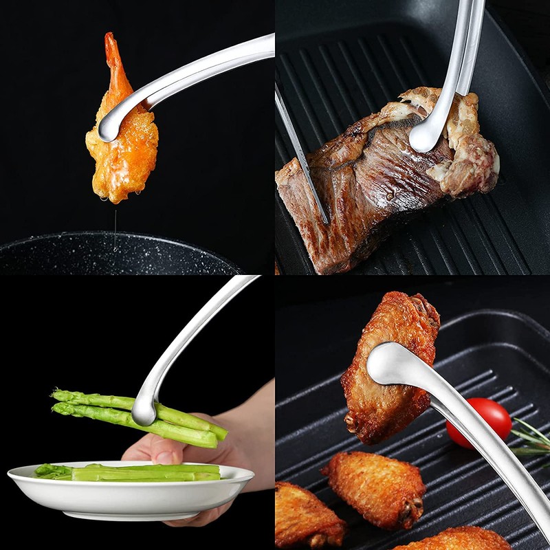 CMD Tongs, Yakiniku BBQ Tongs, Stainless Steel, Set of 3,