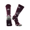 Texas A&M Aggies Socks Sock Mayhem Crew (Maroon/Grey/White, Medium) -