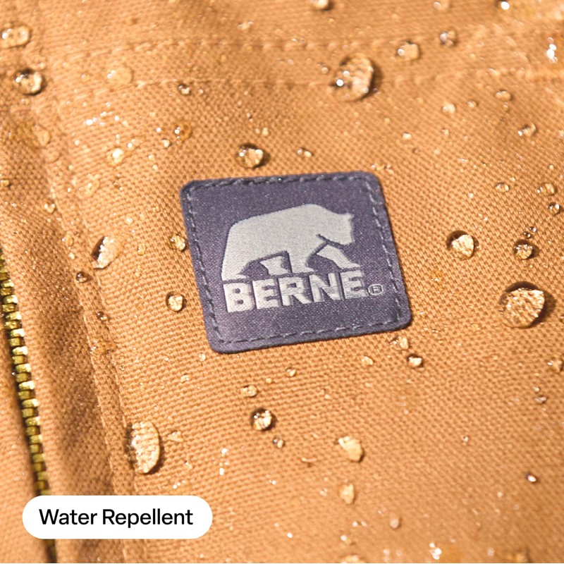 Berne Men's Heritage Duck Hooded Active Work Jacket, 6X-Large Tall,