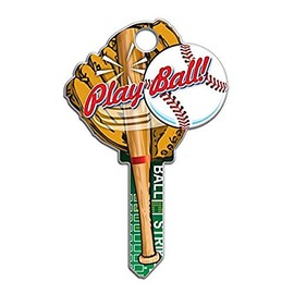 Lucky Line Key Shapes, Baseball, House Key Blank, KW1/11, 1 Key (B120K)