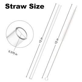 Replacement Straws for Owala 40oz Tumbler 8PCS, Allwith Reusable Clear Drinking Straws with Cleaning Brush Compatible with Owala Water Bottle Cup Mug Accessories
