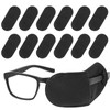 12 Pack Eye Patches for Glasses, Black Reusable Lazy Eye Patch Adult Medical Patches for Adults to Treat Lazy Amblyopia Strabismus