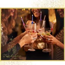 2 Pack (30 Candles) | Celebration Birthday Candle Clips | Party Favors for 21st, 40th, Birthdays, New Years and More! | Unique Fun Beer Cup Shot (Multi-Color, 30 Candles)