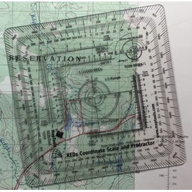 MapTools Risk Estimate Distances (Reds) Coordinate Grid Reader and Protractor
