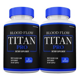 Titan Pro Supplement, Max Strength Formula For Men, TitanPro Pills (2 Pack)