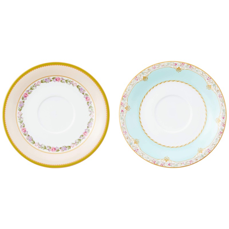Narumi 41720-33457 Floral Boutique Cup and Saucer Set, 6.8 fl
