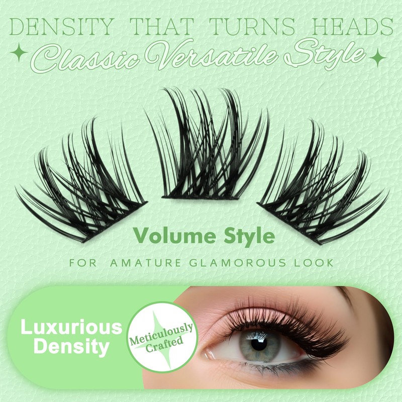 Russian Individual Eyelashes Clusters Lashes Fluffy Thick Eye Lashes Extension