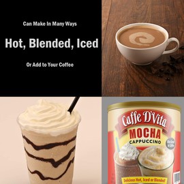 Caffe D'Vita Mocha Cappuccino Hot or Iced 4 lbs (2 pack)