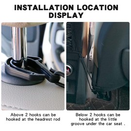 3-Layer Car Seat Back Net Organizer, Car Mesh Bag, Barrier of Backseat Pet Kids Cargo Tissue Purse Holder Storage Netting Pouch Dog Trunk Net Barrier Seat Back Net Bag