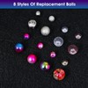 56PCS 14G Pregnancy Belly Button Rings with Replacement Balls, Anti-Sensitive