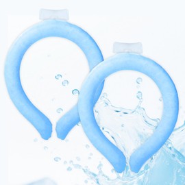 Neck Cooling Tube, Neck Ice Pack Wrap, Wearable Body Cooling Tube for Hot Weather, Instant Cooling Refresh for Outworkers,Sports (Clear)