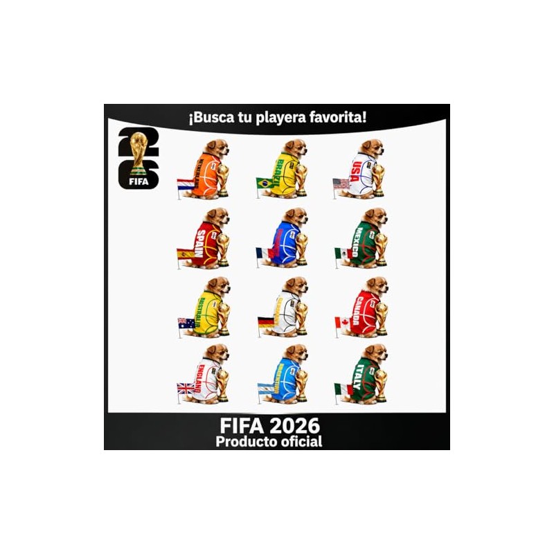 Playera para Perro con diseño Oficial FIFA – Brasil –