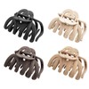 Pack of 4 Large Hair Clips, Octopus Clip, Spider Hair