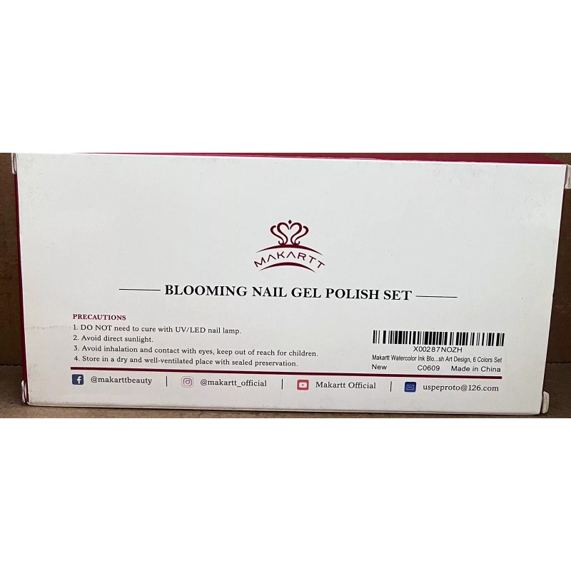 Makartt Blooming Nail Gel Polish Collection Set 6pc