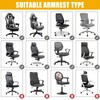 Smiry Stretch Printed Office Chair Armrest Covers, 2 Pcs Soft