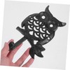 Operitacx Cozy Owl Key Holder Cast Iron Decorative Hooks for