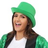 Green Satin Top Hat - Fancy Dress Dance Show Accessory