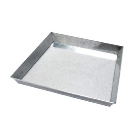 Minuteman International Galvanized Steel Fireplace Ash Pan - 17'' x 17''