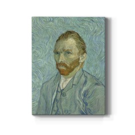 Renditions Gallery Self Portrait (1889) by Vincent Van Gogh Printed, Famous Painting Reproduction, Premium Gallery Wrapped Canvas Décor, Ready to Hang, 24 in H x 32 in W, Made in America Print