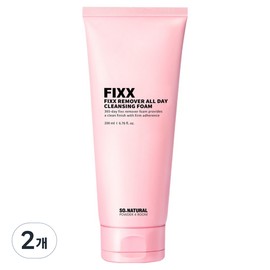 So Natural Powderforum Fix Remover All Day Cleansing Foam, 2 bottles, 200ml / 파우더포룸 픽스 리무버 올데이 클렌징 폼, 2개, 200ml