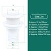 ORLANG 2In Thru Hull Fittings for Boats, ABS Plastic Through