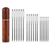 18pcs Large Eye Sewing Needles, Stainless Steel Sharp Tapestry Needles Hand