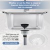 ZM Kitchen Sink Stainless Steel Deep Locking Basket Strainer with