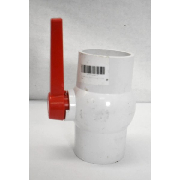 SANIPRO Genuine Red Flag PC Compact Ball Valve White Socket